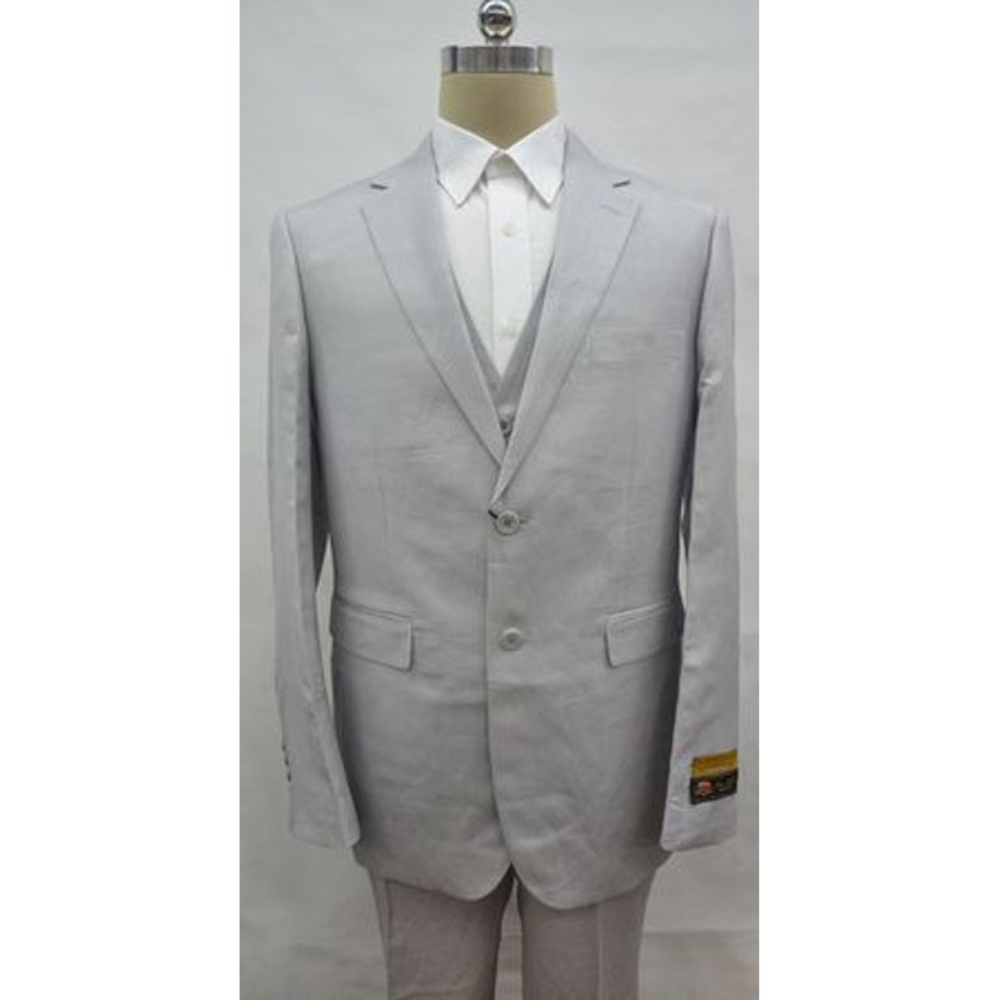Alberto Nardoni Grey Linen Suit